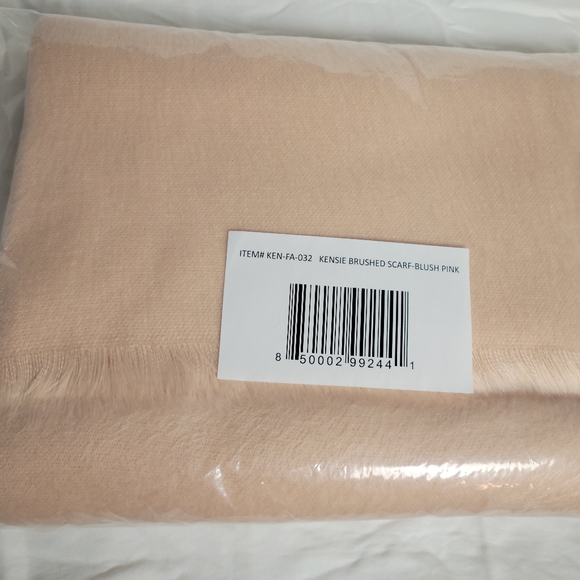 Kensie Brushed Scarf in Blush Pink - Free if bundled! - Picture 3 of 4